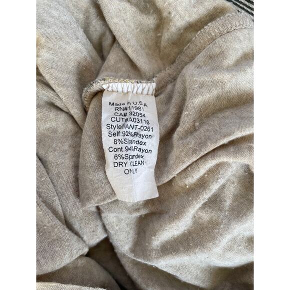 Bailey 44 Maia Column Striped Bodycon Stretchy Tank Dress, Cream, Coral, Medium - Picture 5 of 6